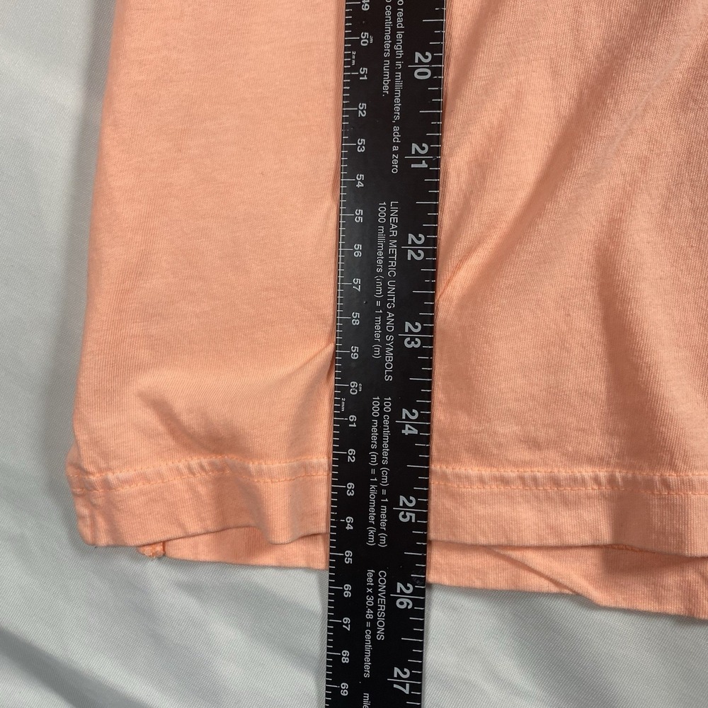 Victoria's Secret Pink Campus Long Sleeve Hoodie Tee Paradise Peach XS RARE - Picture 5 of 8